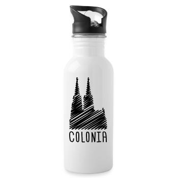 Dom Colonia T-Shirt - Trinkflasche mit integriertem Trinkhalm - Weiß - Rechts