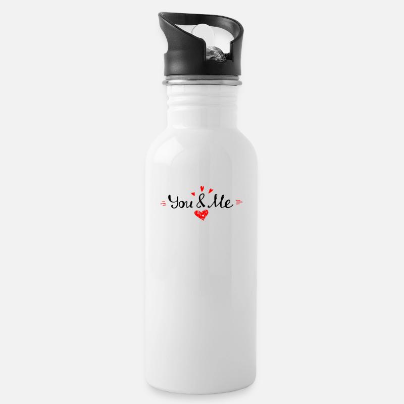 2125D65F 52D2 453C 86A1 4EA9BEA726BC - Water bottle with straw - white