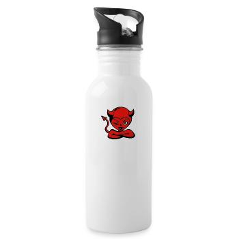 Devil, Devil, Devil Woman - Water bottle with straw - white - Right