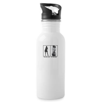 bdsm girlfriend - Water bottle with straw - white - Right