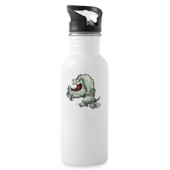 monster - Water bottle with straw - white - Right