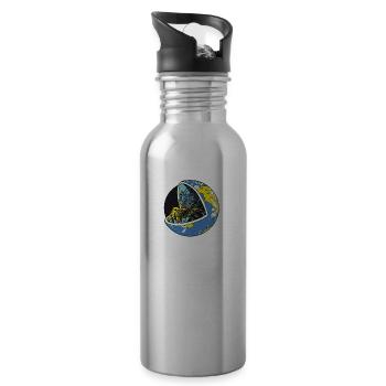 Spider Earth - Trinkflasche mit integriertem Trinkhalm - Lightsilver - Rechts