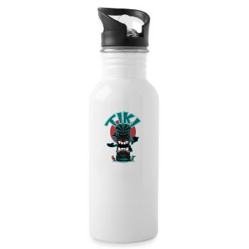 Tiki sous-marin - Gourde avec paille intégrée - blanc - Droite