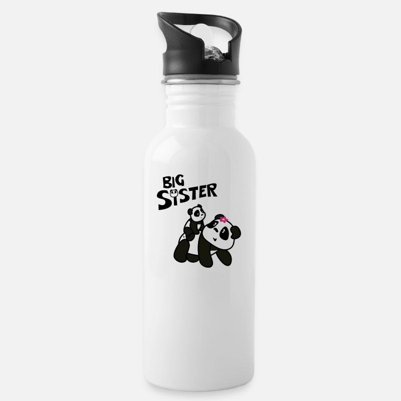 Pandalena Big Sister - Gourde avec paille intégrée - blanc
