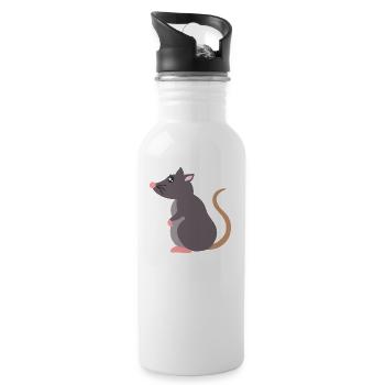 rat - Water bottle with straw - white - Right