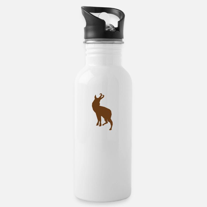 Silhouette de Gam - Gourde avec paille intégrée - blanc
