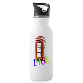Phone booth Phone 1966 - Water bottle with straw - white - Right