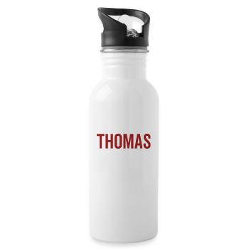 Pas de Thomas Pas de vie - Gourde avec paille intégrée - blanc - Droite