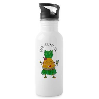 PinaCutelada - Water bottle with straw - white - Right