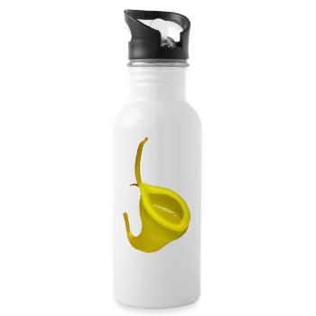 Nepenthes dubia - Trinkflasche mit integriertem Trinkhalm - Weiß - Rechts