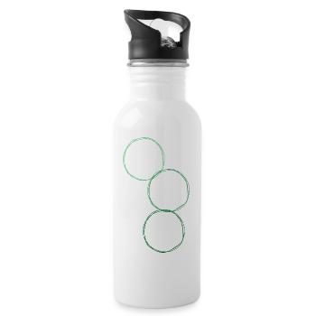 artisanat culinaire art de la blague de cuisine - Gourde avec paille intégrée - blanc - Droite
