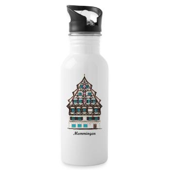 Memmingen, Schwaben, Bayern, Germany - Water bottle with straw - white - Right