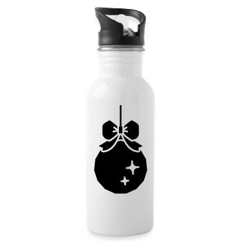 Christmas decorative ball - Water bottle with straw - white - Right