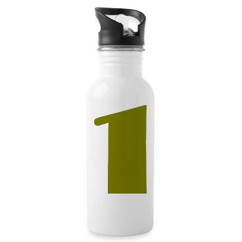 ANNIVERSARY. HAPPY BIRTHDAY. HAPPY BIRTHDAY. - Water bottle with straw - white - Right
