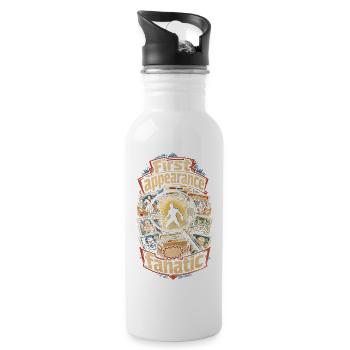 Comic Sammler First Appearance Fanatic - Trinkflasche mit integriertem Trinkhalm - Weiß - Rechts