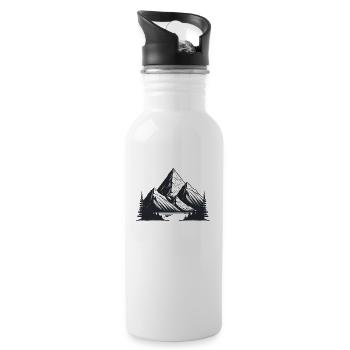 alpinisme, nature, randonnée, alpinisme - Gourde avec paille intégrée - blanc - Droite