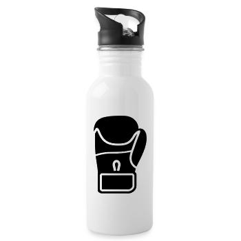 Boxing Glove - Water bottle with straw - white - Right