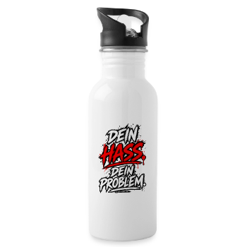 Trinkflasche mit integriertem Trinkhalm