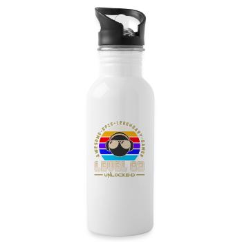 Level 83 - Water bottle with straw - white - Right