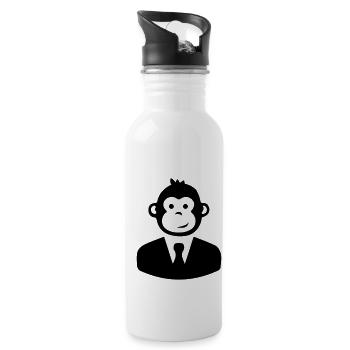 costume de singe - Gourde avec paille intégrée - blanc - Droite