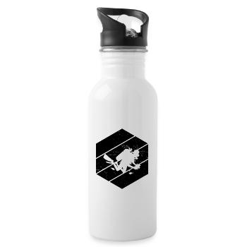 Plongée Libre Plongée Homme Plongeur Plongeur - Gourde avec paille intégrée - blanc - Droite