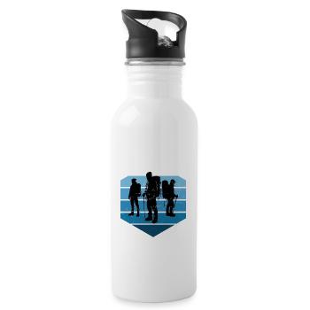 Women's Climbing Bouldering Bouldering Climbing - Water bottle with straw - white - Right