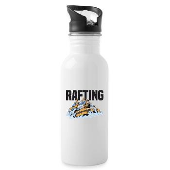Rafting Squad Outfit für Teams Boot fahren Berge - Trinkflasche mit integriertem Trinkhalm - Weiß - Rechts