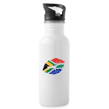 Afrique du Sud - Gourde avec paille intégrée - blanc - Droite