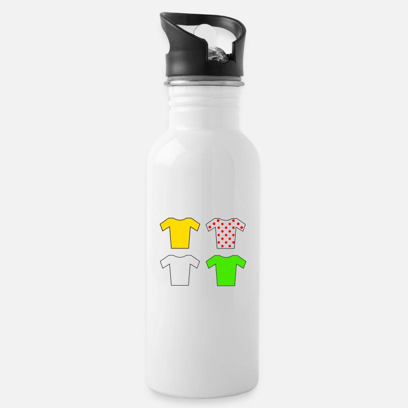 Maillots du Tour - Gourde avec paille intégrée - blanc