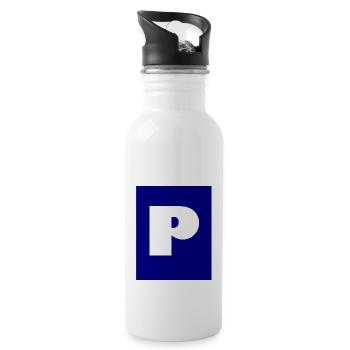 Parking for cars - Water bottle with straw - white - Right