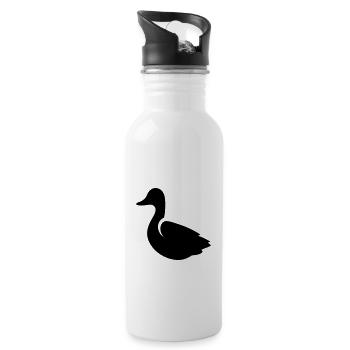 Duck - Water bottle with straw - white - Right