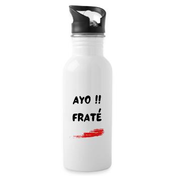 Ayo Fraté Julien des Marseillais Expression - Gourde avec paille intégrée - blanc - Droite