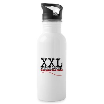 xxl versager schwarz - Trinkflasche mit integriertem Trinkhalm - Weiß - Rechts