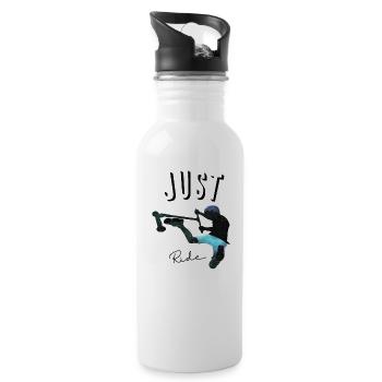 Just ride 2 - Water bottle with straw - white - Right