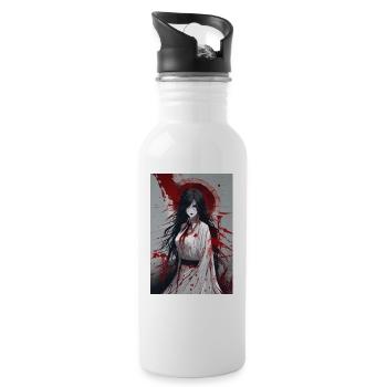 Anime Bloody Mary - Water bottle with straw - white - Right