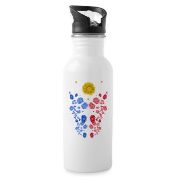 Philippinen Filipino Flagge Stolz I Geschenk - Trinkflasche mit integriertem Trinkhalm - Weiß - Rechts