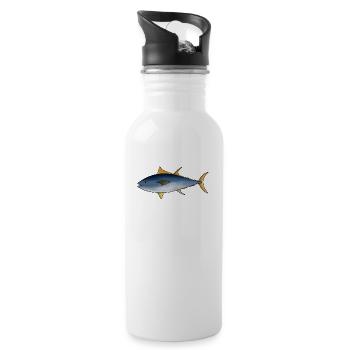 Tuna Fish Tuna - Water bottle with straw - white - Right