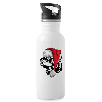 Père Noël Rottweiler Père Noël Père Noël Wilsigns - Gourde avec paille intégrée - blanc - Droite