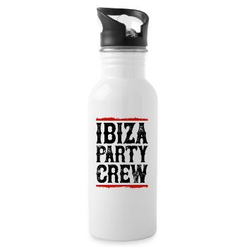 Ibiza Party Crew - Water bottle with straw - white - Right
