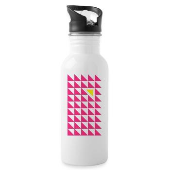 09005 - Water bottle with straw - white - Right