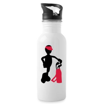 golf - Water bottle with straw - white - Right