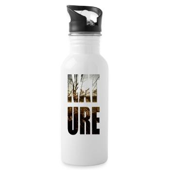nature n ° 2 - Gourde avec paille intégrée - blanc - Droite