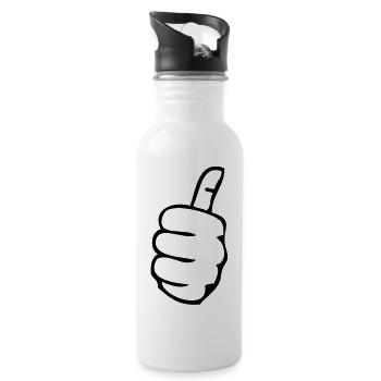 ok valid inch 202 inch - Water bottle with straw - white - Right