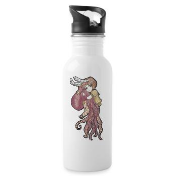 BFF - Water bottle with straw - white - Right