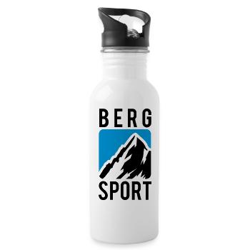 BERGSPORT KLETTERN BERGSTEIGEN - Trinkflasche mit integriertem Trinkhalm - Weiß - Rechts