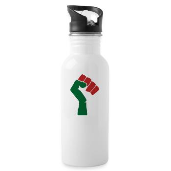 Libérer la Palestine - Gourde avec paille intégrée - blanc - Droite