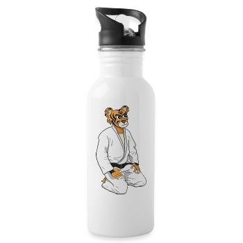 Be a Tiger - Water bottle with straw - white - Right