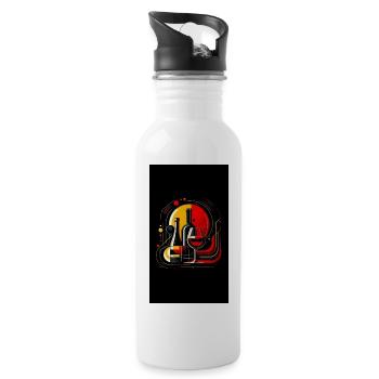 Wein 2 4 - Trinkflasche mit integriertem Trinkhalm - Weiß - Rechts