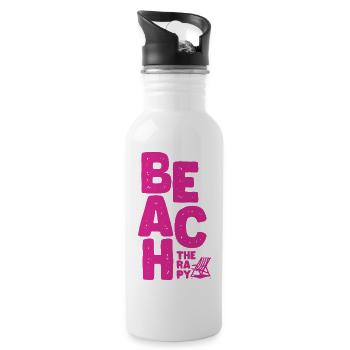 Beach Therapy - Trinkflasche mit integriertem Trinkhalm - Weiß - Rechts
