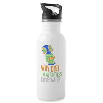Diving Diver Snorkeling Recreational Diver - Water bottle with straw - white - Right